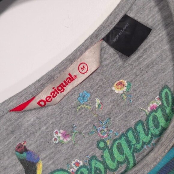 Desigual Women's PHOENIX Multicolored Overlay CutOut Mini Dress Size Medium - Picture 7 of 15